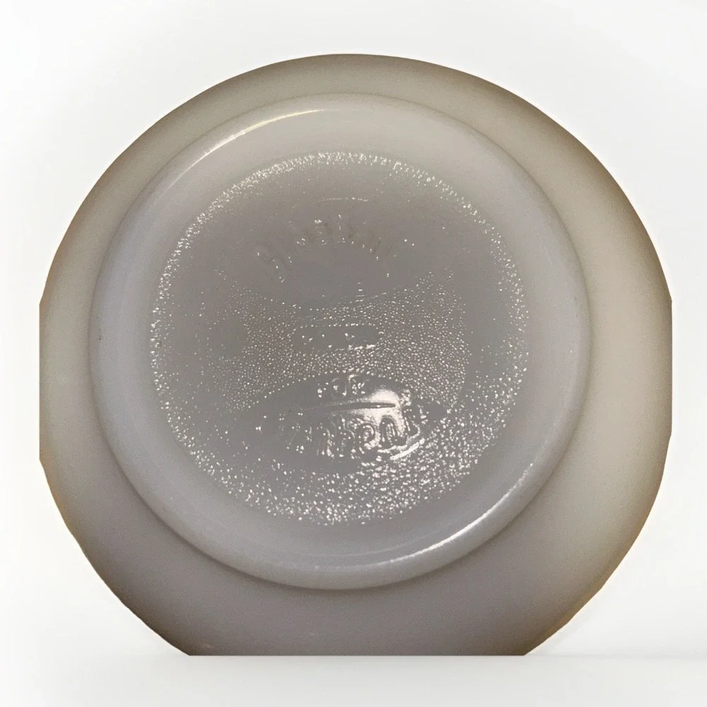 Vintage Glasbake Model 20CJ Sunbeam Mixmaster Milk Glass